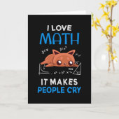 Ik hou van Wiskunde, het maakt mensen ziek Kaart (Gele Bloem)