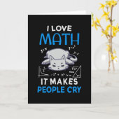 Ik hou van Wiskunde, het maakt mensen ziek Kaart (Gele Bloem)