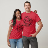 Ik hou van wiskunde retro t-shirt (Unisex)