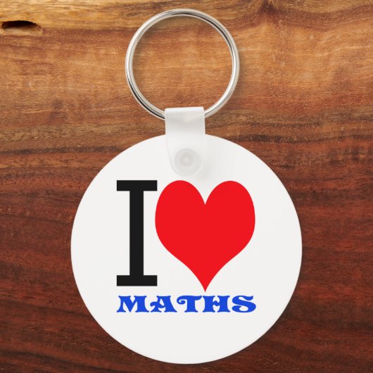 Ik hou van wiskunde sleutelhanger (Voorkant)
