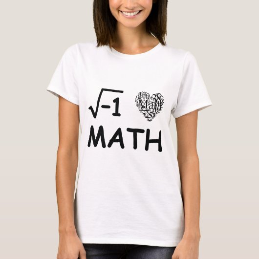 Ik hou van wiskunde t-shirt (Voorkant)