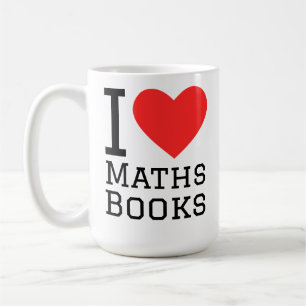 Ik hou van wiskundeboek koffiemok