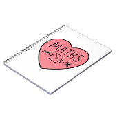 Ik hou van Wiskunden hart Notitieboek (Linkerzijde)