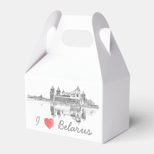 Ik hou van Wit-Rusland Mir Castle Architecture М р Bedankdoosjes (Voorkant Zijde)