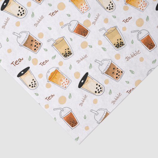 Ik hou van witte borrelthee tissuepapier (Detail)