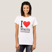 Ik hou van witte frambose t-shirt (Voorkant volledig)
