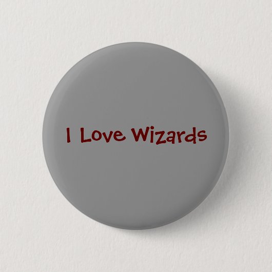 Ik hou van wizards ronde button 5,7 cm (Voorkant)