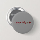 Ik hou van wizards ronde button 5,7 cm (Voorkant /achterkant)