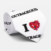 Ik hou van woedend stropdas (Opgerold)