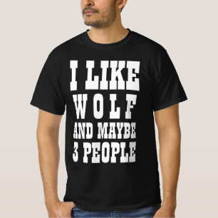 IK HOU VAN WOLF EN MISSCHIEN 3 MENSEN T-Shirt