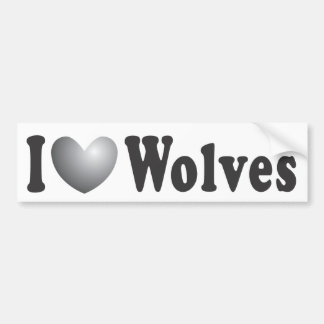 Ik hou van Wolven - Bumpersticker