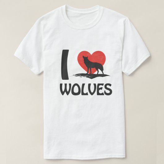 Ik hou van Wolven T-shirt (Design voorkant)