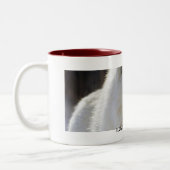 Ik hou van Wolven Tweekleurige Koffiemok (Links)