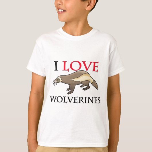 Ik hou van Wolverines T-shirt (Voorkant)