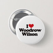 Ik hou van Woodrow Wilson Ronde Button 5,7 Cm (Voorkant /achterkant)