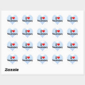 Ik hou van woordenschat ronde sticker (Vel)