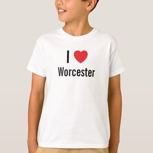 Ik hou van Worcester T-shirt (Voorkant)