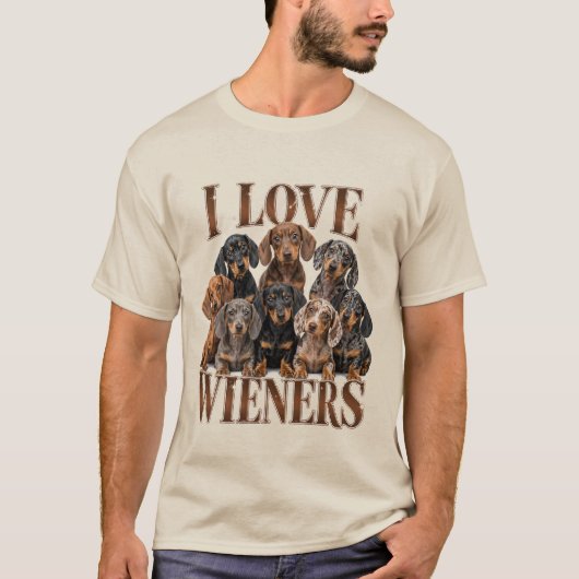 Ik hou van worstjes t-shirt (Voorkant)