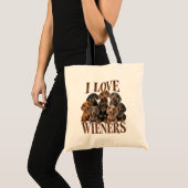 Ik hou van worstjes tote bag (Voorkant (product))