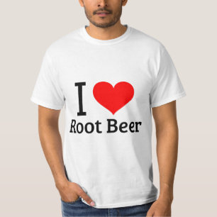 Ik hou van wortelbier t-shirt