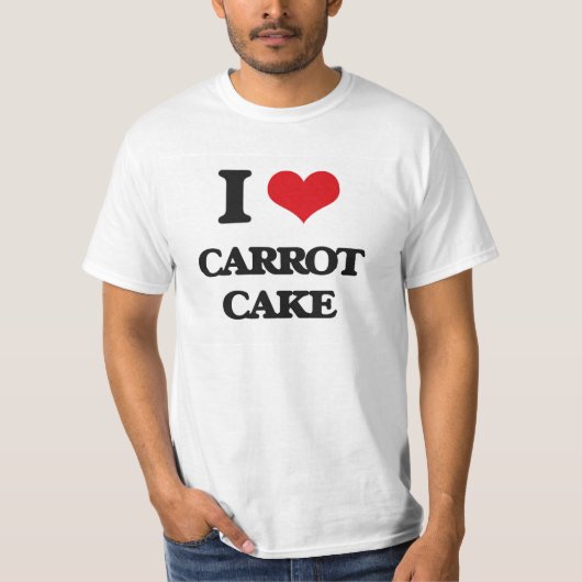 Ik hou van wortelCake T-shirt (Voorkant)