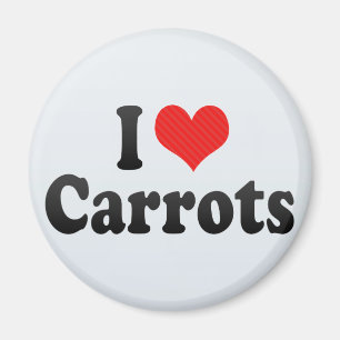Ik hou van wortelen magneet