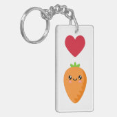 Ik hou van wortelen sleutelhanger (Voorkant Links)