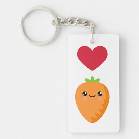 Ik hou van wortelen sleutelhanger (Voorkant)