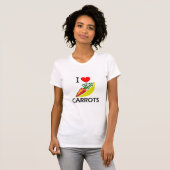 Ik hou van wortelen t-shirt (Voorkant volledig)