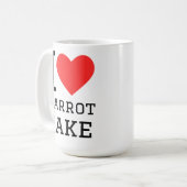 Ik hou van wortelsaart koffiemok (Voorkant links)