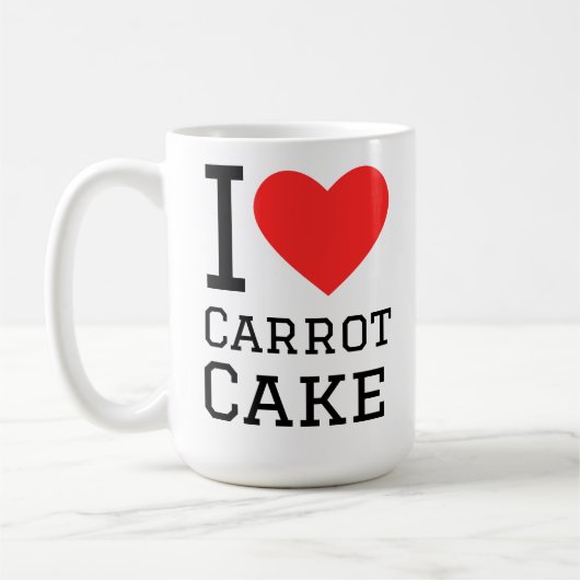 Ik hou van wortelsaart koffiemok (Links)