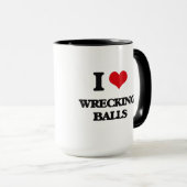 Ik hou van Wrecking Balls Mok (Voorkant rechts)