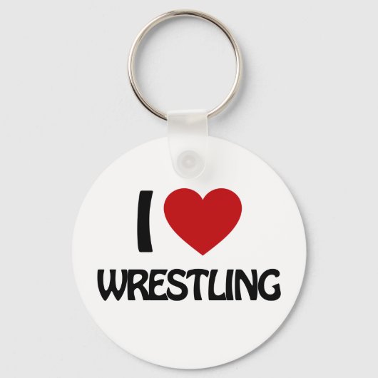 Ik hou van WRESTLING Sleutelhanger (Voorkant)