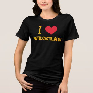 Ik hou van Wrocław Tri-Blend Shirt