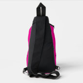 Ik hou van WTF Roze Zwart Sling Bag (Achterkant)