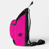 Ik hou van WTF Roze Zwart Sling Bag (Rechts)