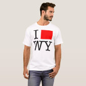 Ik hou van WY Wyoming T-Shirt (Voorkant volledig)