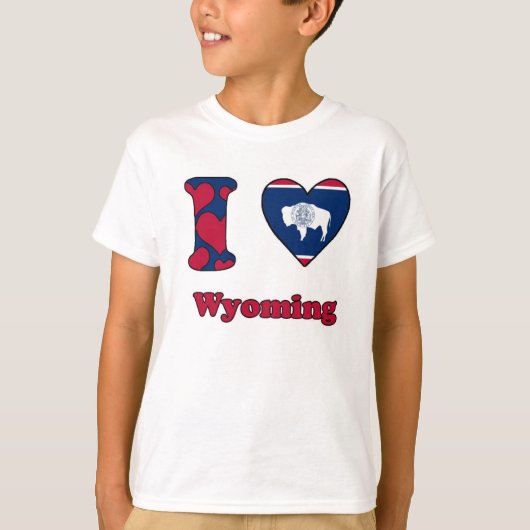 Ik hou van Wyoming T-shirt (Voorkant)