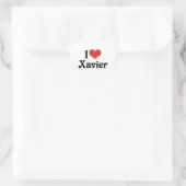 Ik hou van Xavier Hart Sticker (Tas)