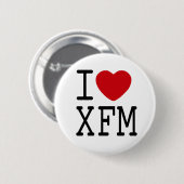 Ik hou van XFM badge Ronde Button 5,7 Cm (Voorkant /achterkant)