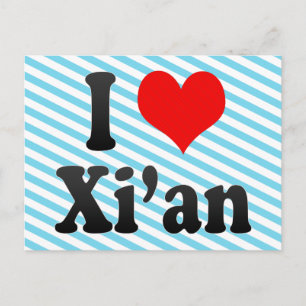 Ik hou van Xi'an, China. Wo Ai Xi'An, China Briefkaart