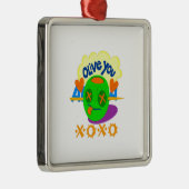 Ik hou van XOXO Afrika Metalen Ornament (Rechts)