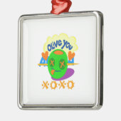 Ik hou van XOXO Afrika Metalen Ornament (Links)