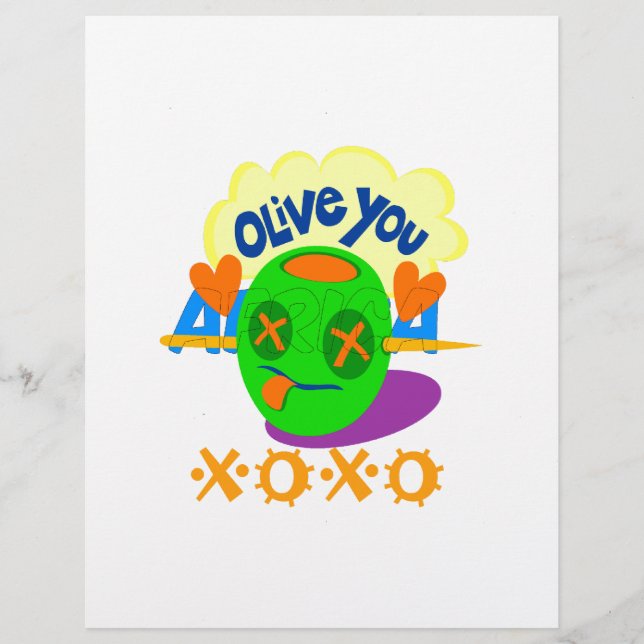 Ik hou van XOXO Afrika, prachtige tekstquote (Voorkant)