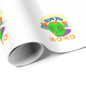 Ik hou van XOXO Afrika, prachtige tekstquote Cadeaupapier (Rol Hoek)