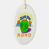 Ik hou van XOXO Afrika, prachtige tekstquote Keramisch Ornament (Rechts)