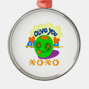 Ik hou van XOXO Afrika, prachtige tekstquote Metalen Ornament