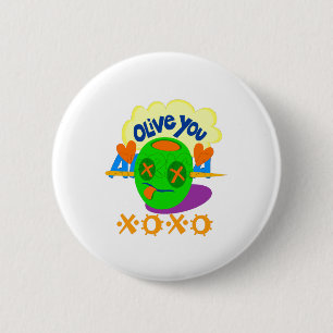 Ik hou van XOXO Afrika, prachtige tekstquote Ronde Button 5,7 Cm