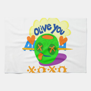 Ik hou van XOXO Afrika, prachtige tekstquote Theedoek