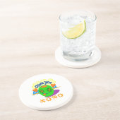 Ik hou van XOXO Afrika, prachtige tekstquote Zandsteen Onderzetter (Zijkant)